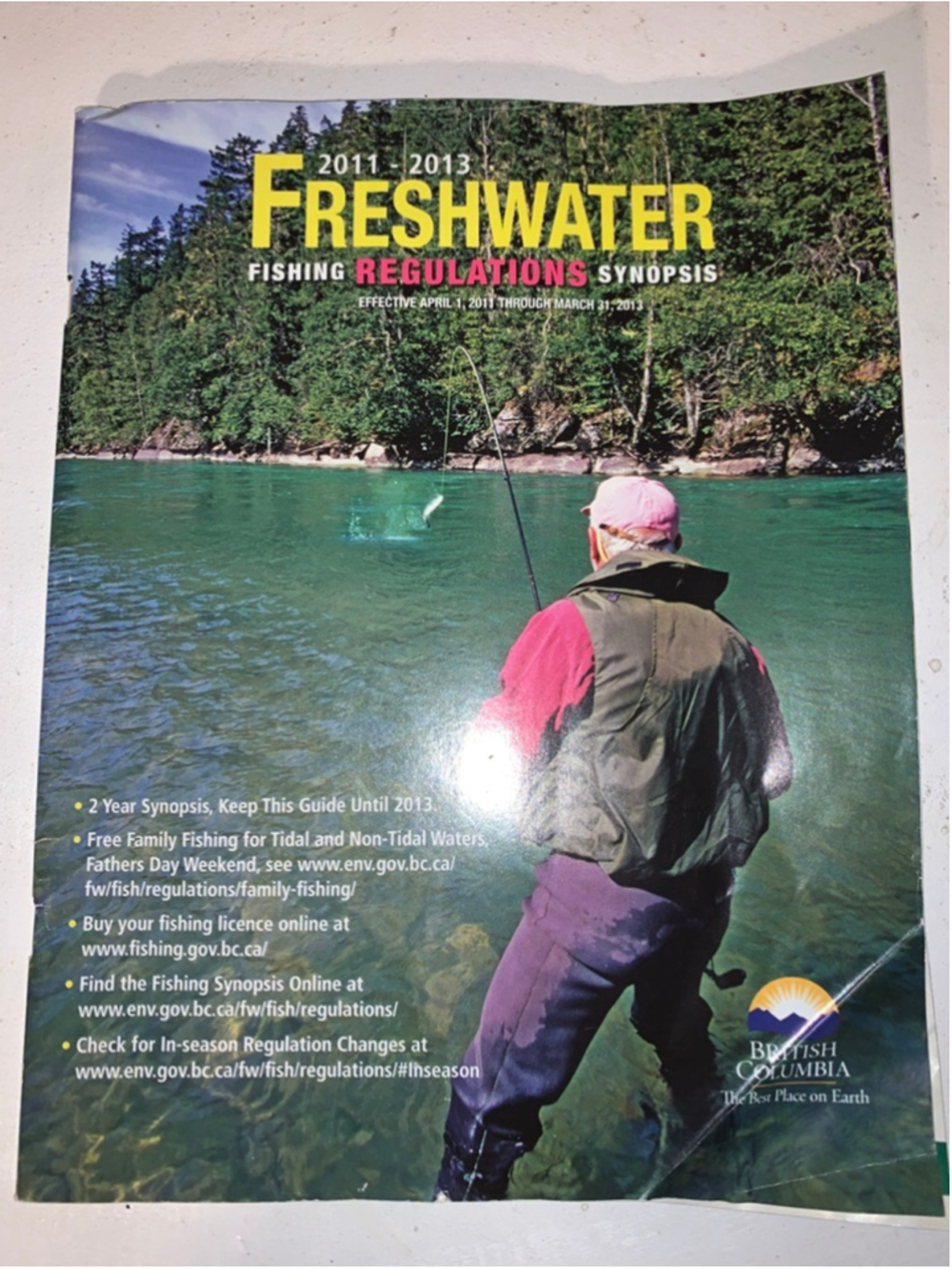 🔒 10 items for $20 - 2011-2013 Freshwater fishing regulations
British Columbia